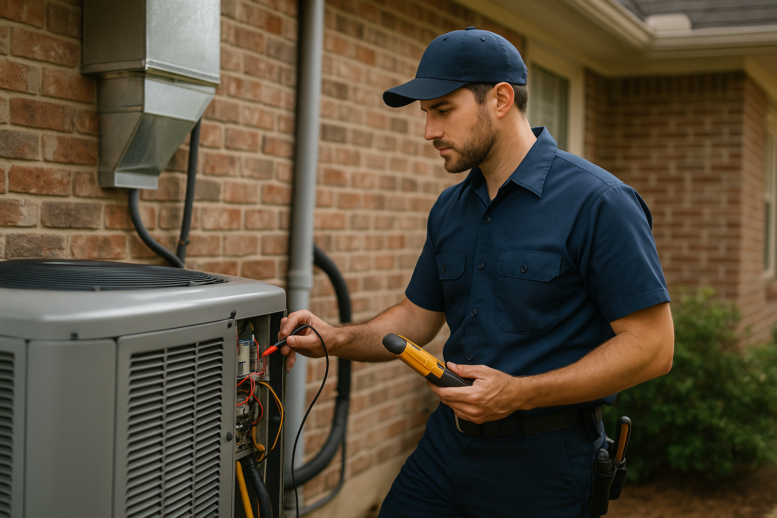 Editorial illustration depicting air conditioner humidity problems mobile